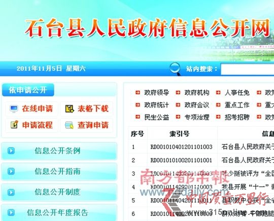 石臺縣政府信息公開網由上下兩張圖片組成,日期仍顯示為11月5日。石臺縣政府信息公開網截圖 石臺縣政府信息公開網由上下兩張圖片組成,日期仍顯示為11月5日。石臺縣政府信息公開網截圖