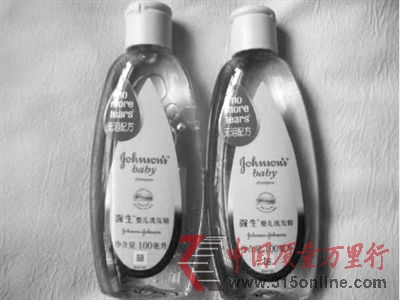 強生嬰兒洗發精。資料圖片